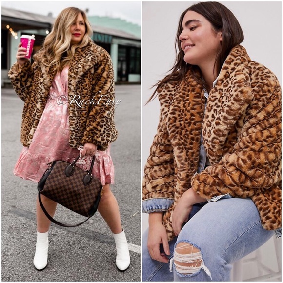 NWT ANTHROPOLOGIE LEOPARD FAUX FUR JACKET - Picture 8 of 8